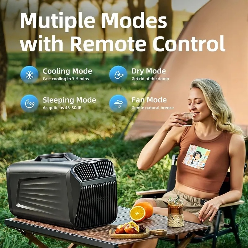 Outdoor Power Vac - AC Portabel 5200BTU untuk Tenda, Daya