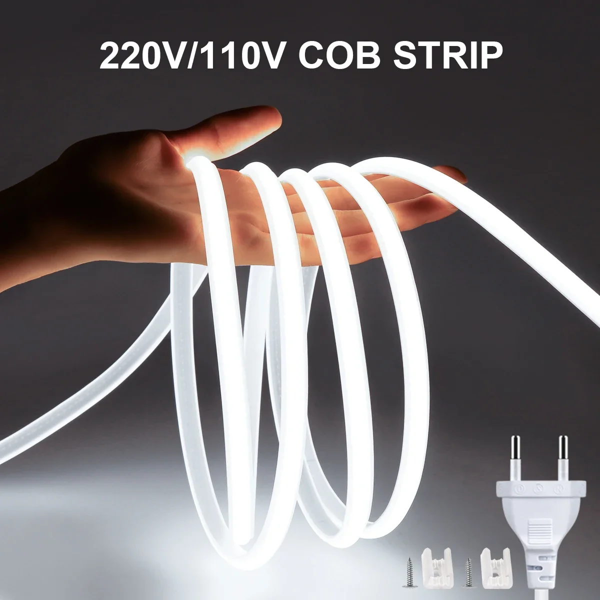 Outdoor Power Vac - 1M-35M 220V 110V COB Lampu Strip