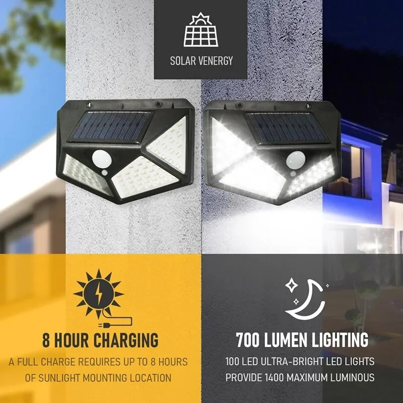 Outdoor Power Point - Lampu Tenaga Surya Multifungsi 100Led Dekorasi