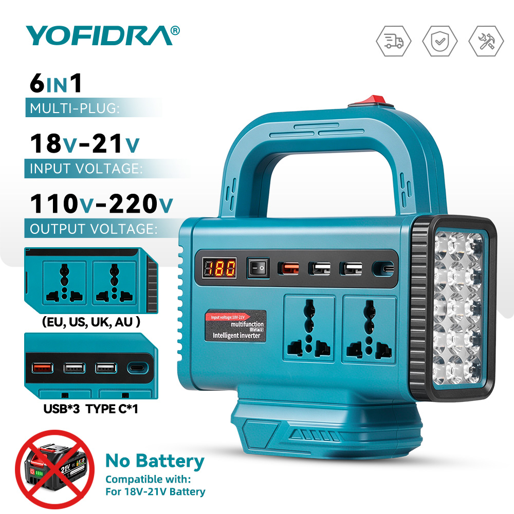 Outdoor Power Point - YOFIDRA 220V Inverter Daya Portabel Catu