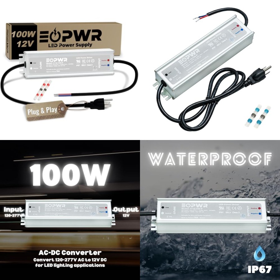 Outdoor Power Plug In - Driver LED Tahan Air IP67 Catu