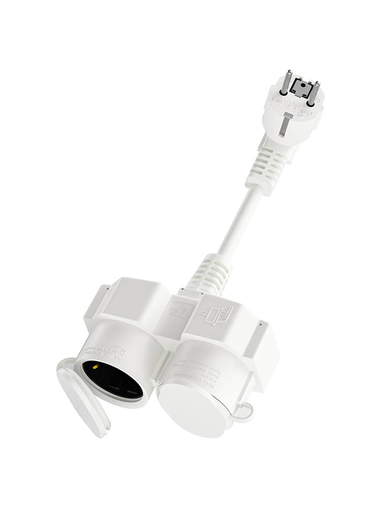 Kabel Ekstensi EU dengan 2 Sok - Outdoor Power Vac ulasan dan harga