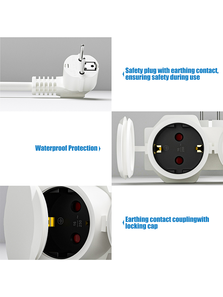 Kabel Ekstensi EU dengan 2 Sok - Outdoor Power Vac ulasan dan harga