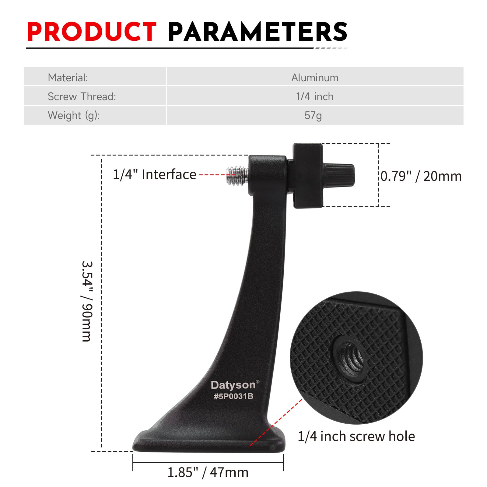 Datyson 5P0031B Adaptor Tripod - Outdoor Power Point ulasan dan harga