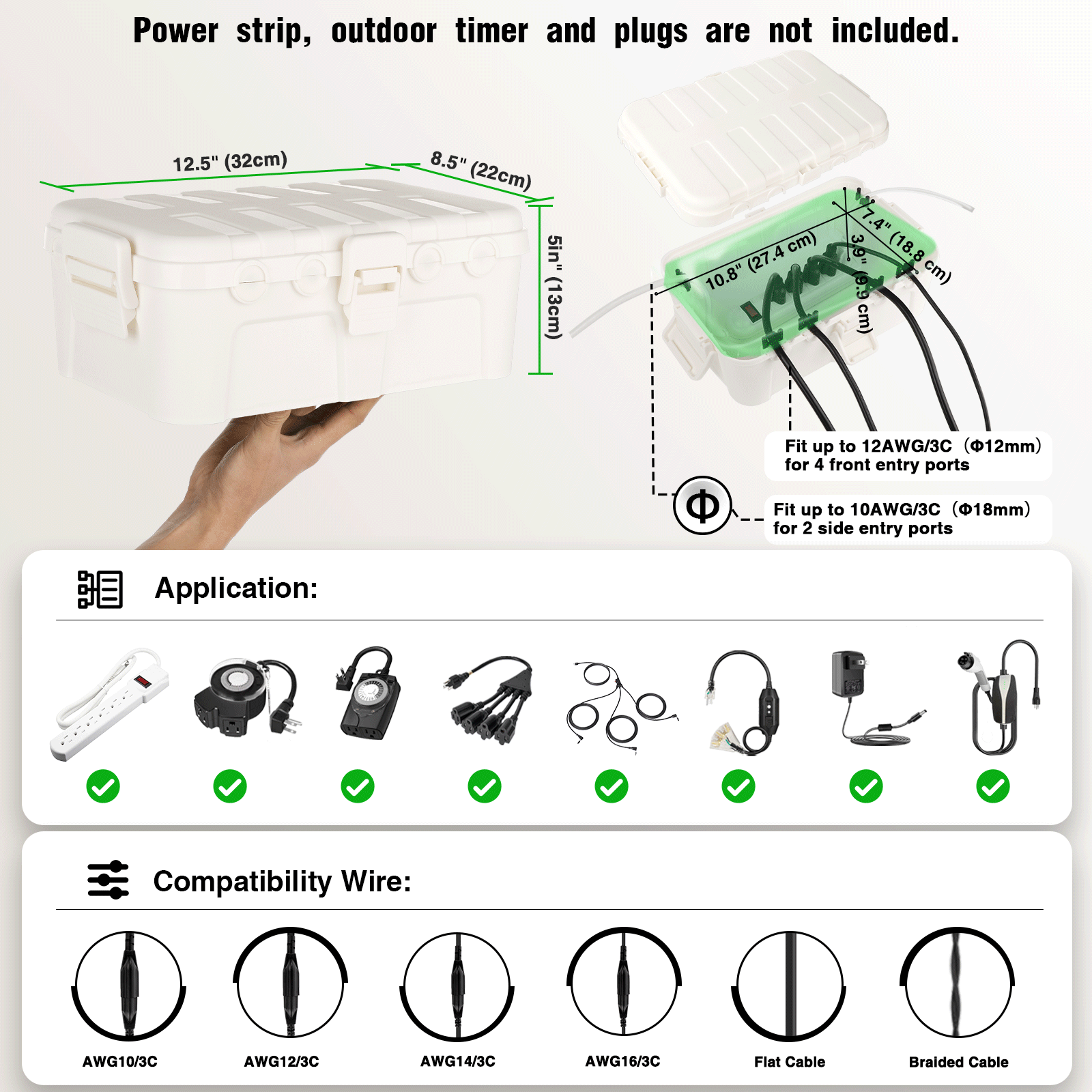 Kotak Listrik Tahan Air Luar R - Outdoor Power Plug In ulasan dan harga