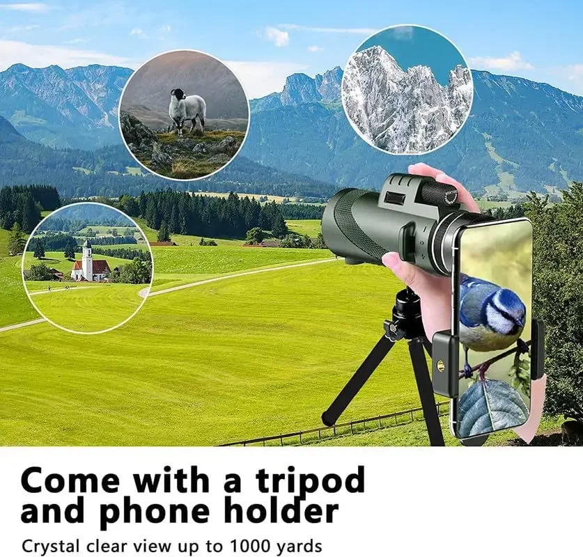 Monokuler HD 80x100 untuk adap - Outdoor Power Point ulasan dan harga